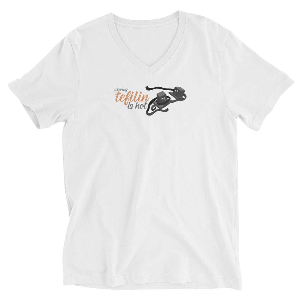 Tefilin is Hot - Unisex Cotton T-Shirt